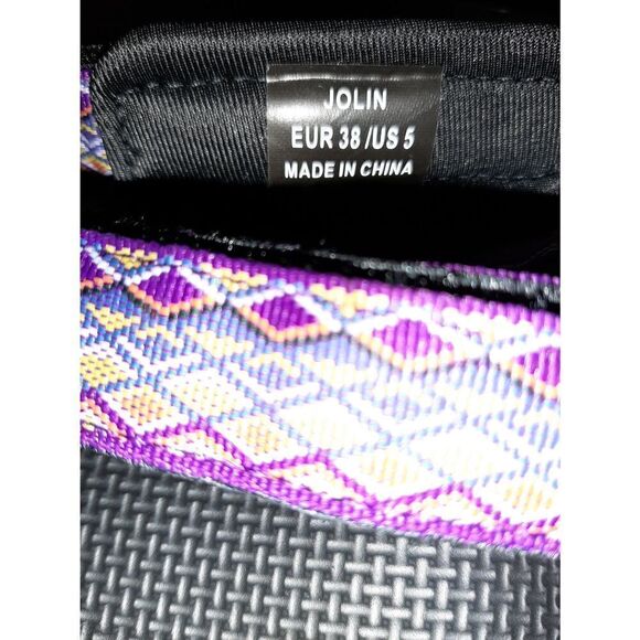 New Men's Size 5 Purple Black Pulltop Cloud Walk Jolin Summer Sandals Shoes - Picture 5 of 5